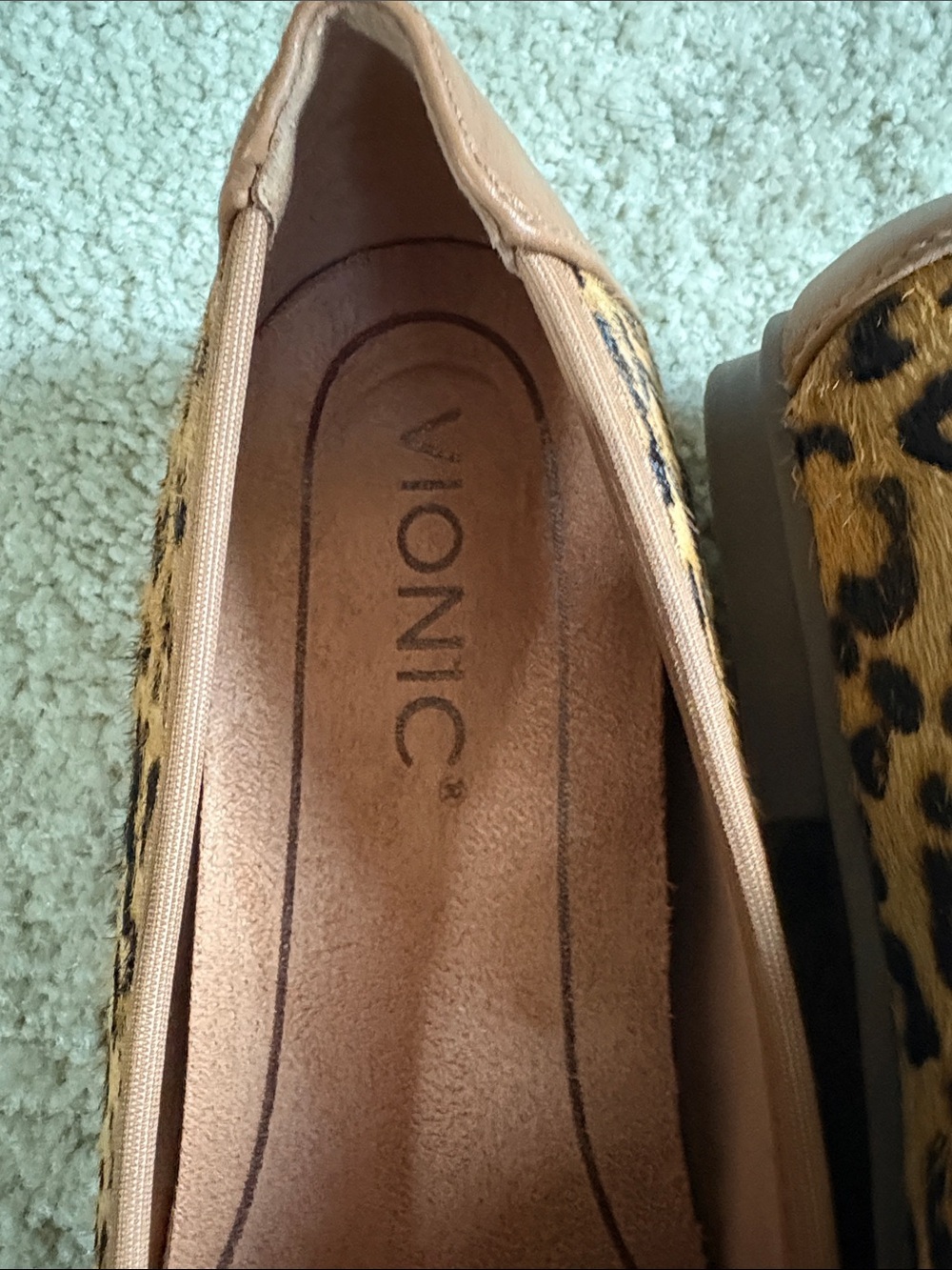 Vionic “Minna” Leopard-Print Ballet Flats in Tan/Brown - Picture 2 of 11